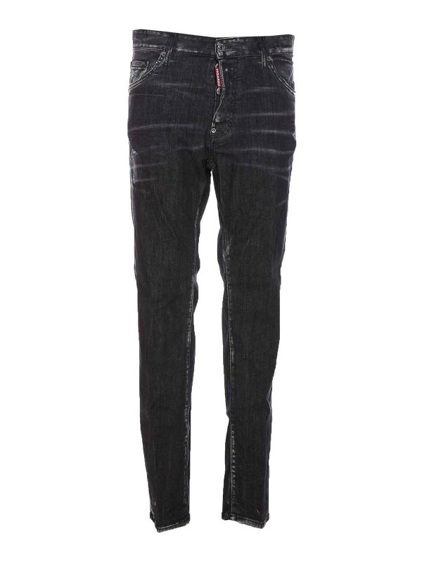 DSQUARED2: Jeans Rectos - Jeans- Negro