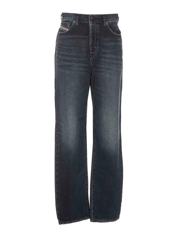 DIESEL: Bootcut - Bootcut Jeans - Blau