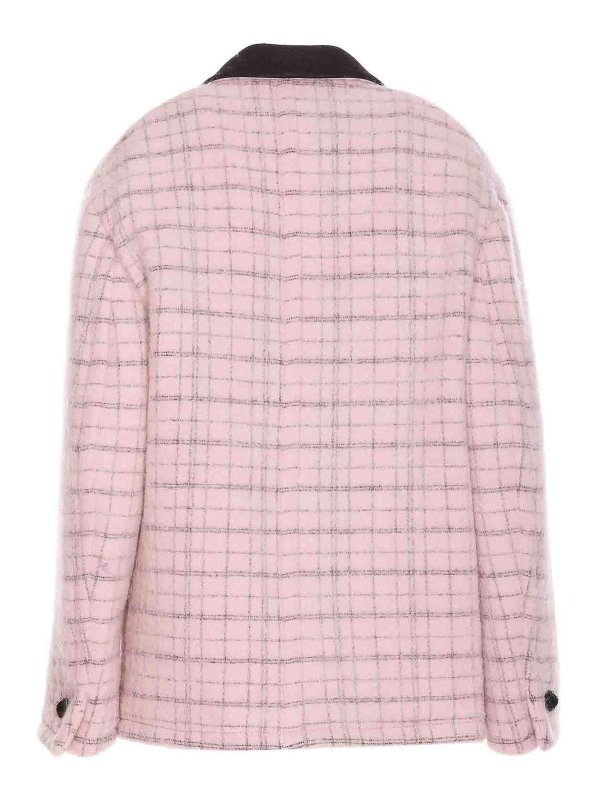 ETRO: casual jackets online - Embroidered check heavy jacket