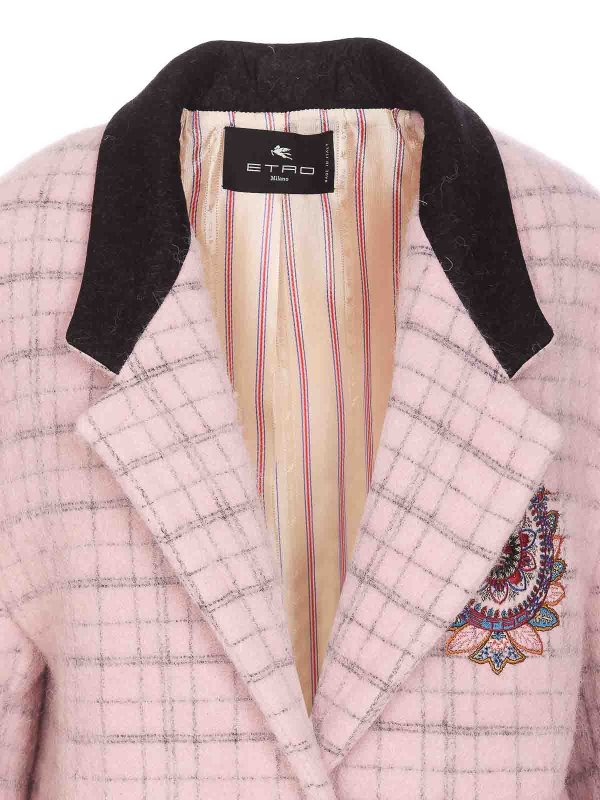 Embroidered check heavy jacket shop online: ETRO