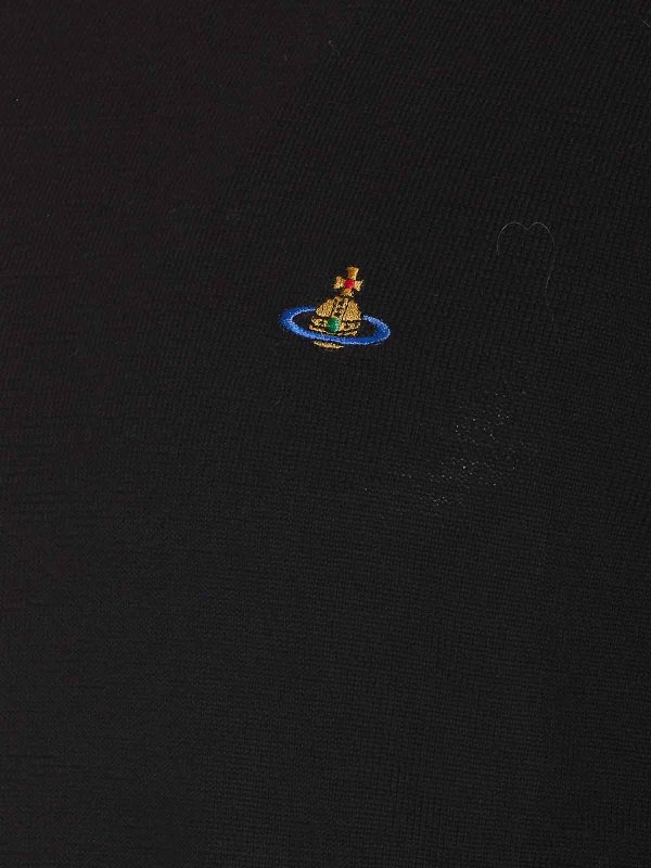 The Best Shops VIVIENNE WESTWOOD: Strickpullover mit Rundhalsausschnitt - Rundhalspullover - Schwarz