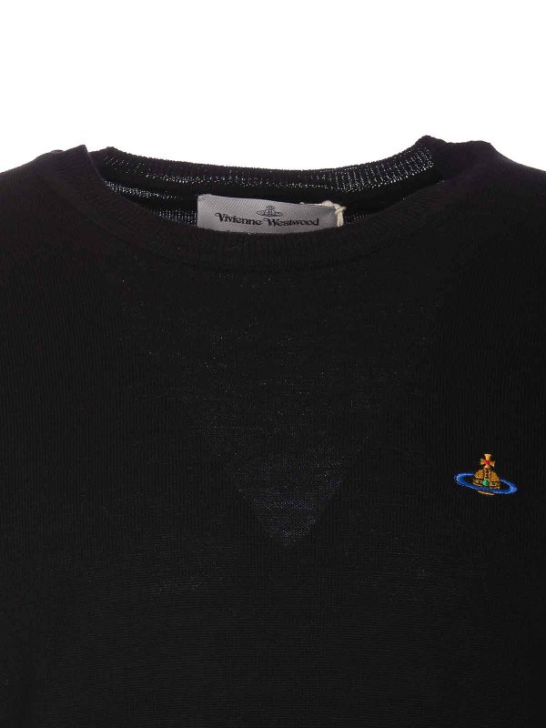 Rundhalspullover - Schwarz shop online: VIVIENNE WESTWOOD