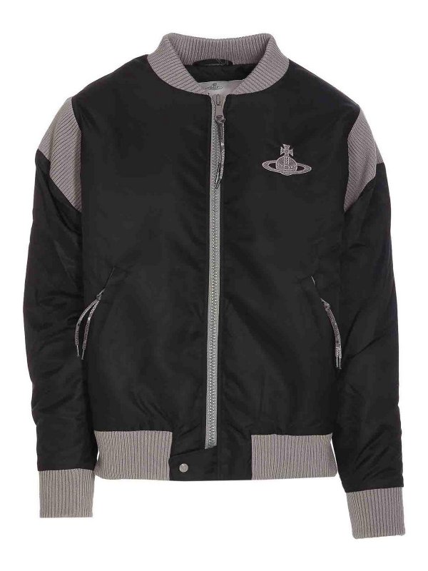 VIVIENNE WESTWOOD: bombers - Orb logo cyclist bomber