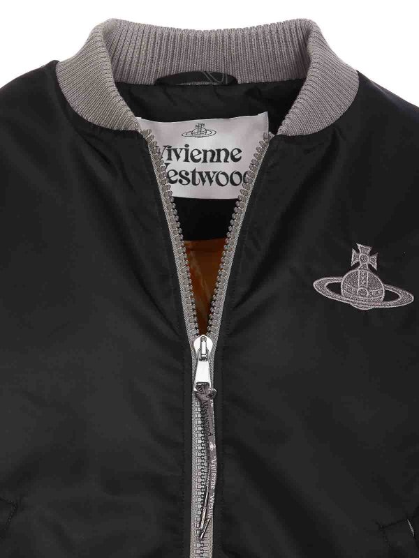 Orb logo cyclist bomber shop online: VIVIENNE WESTWOOD