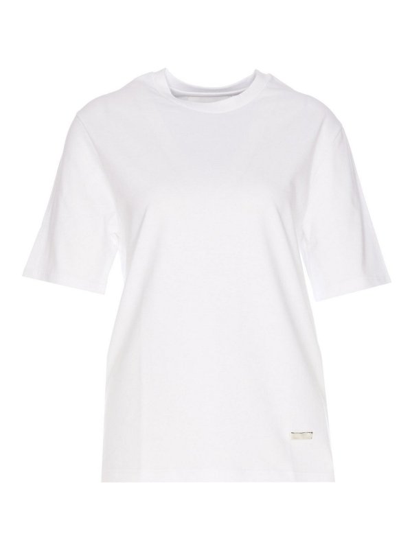 JIL SANDER: T-shirts - T-Shirt - Weiß