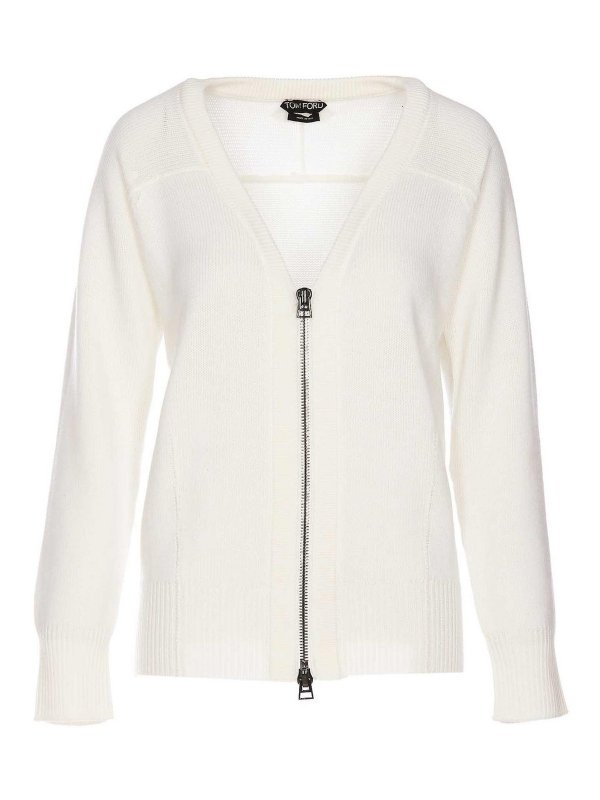 TOM FORD: Cárdigans - Cárdigan - Blanco