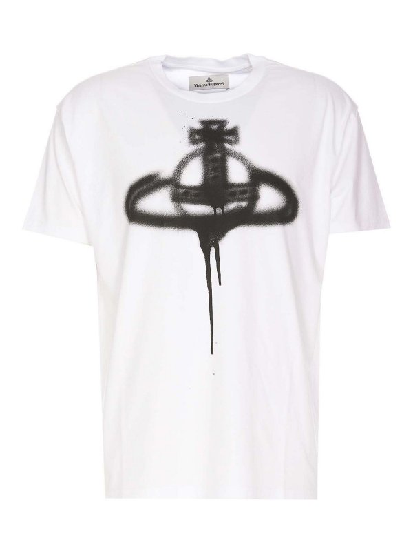 VIVIENNE WESTWOOD: t-shirts - Spray orb t-shirt
