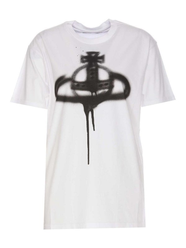 VIVIENNE WESTWOOD: t-shirts online - Spray orb t-shirt