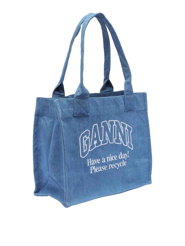 GANNI: トートバッグ online - トートバッグ - ブルー
