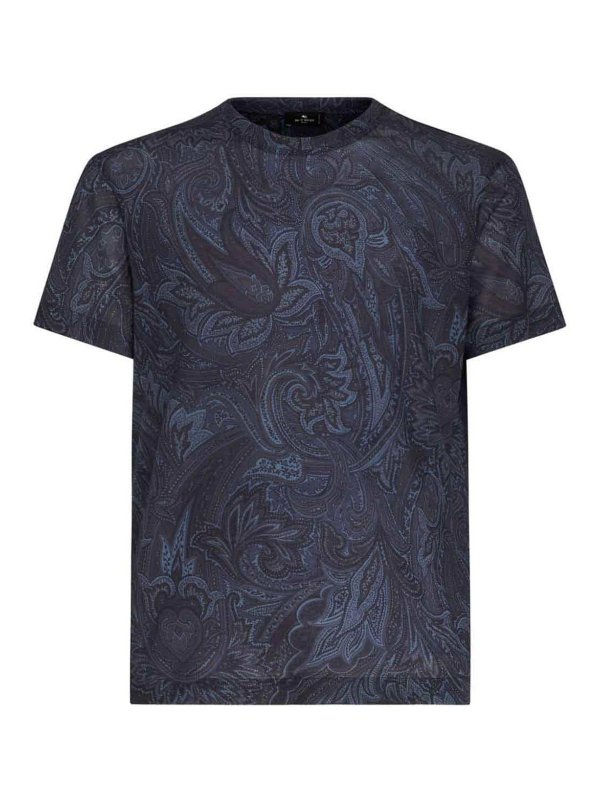 ETRO: t-shirts - T-shirt with paisley print