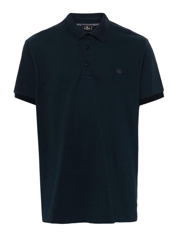 ETRO: ポロシャツ - ポロシャツ - ブルー