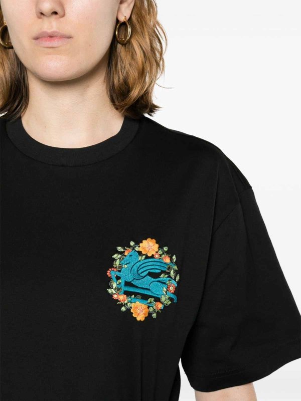 ETRO: t-shirts online - Pegasus motif t-shirt