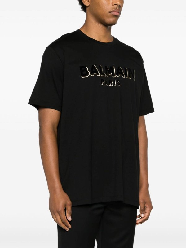 Tシャツ Balmain - Tシャツ - 黒 - CH1EG010BB99EGO | THEBS