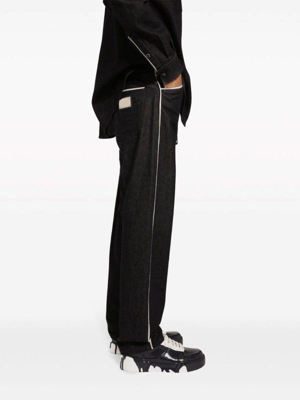 DOLCE & GABBANA: ストレートジーンズ online - ストレートジーンズ - 黒