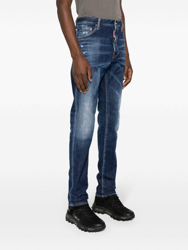 DSQUARED2: jeans skinny online - Denim attillato