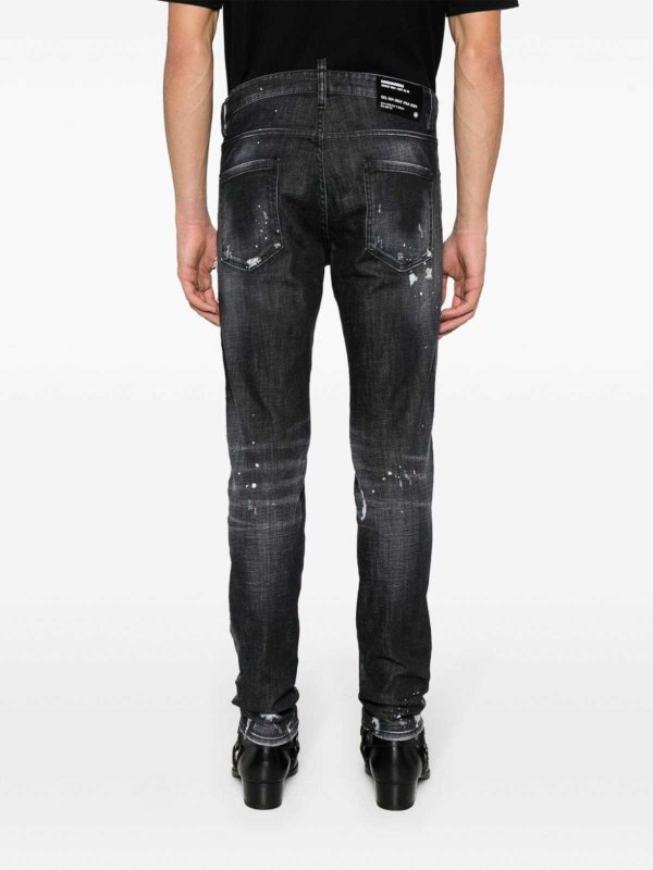 Vaqueros Pitillos - Negro shop online: DSQUARED2