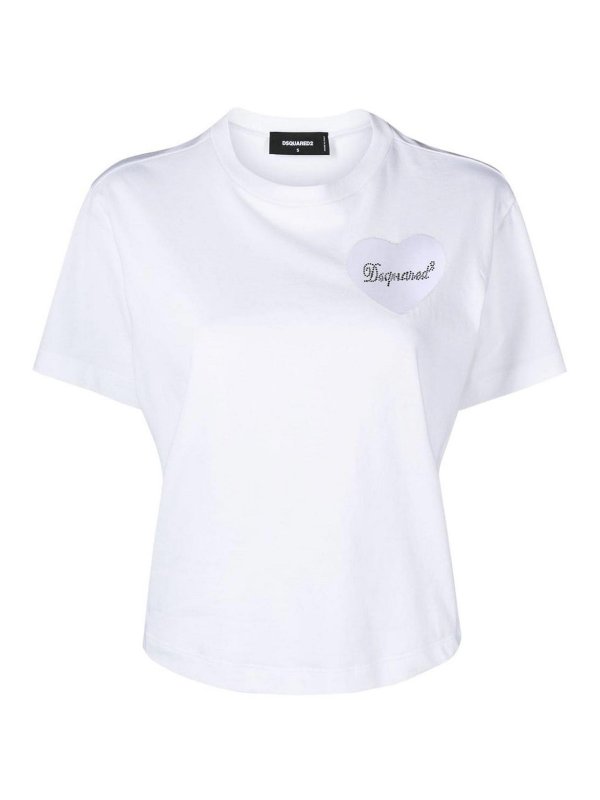 DSQUARED2: T-shirts - T-Shirt - Weiß