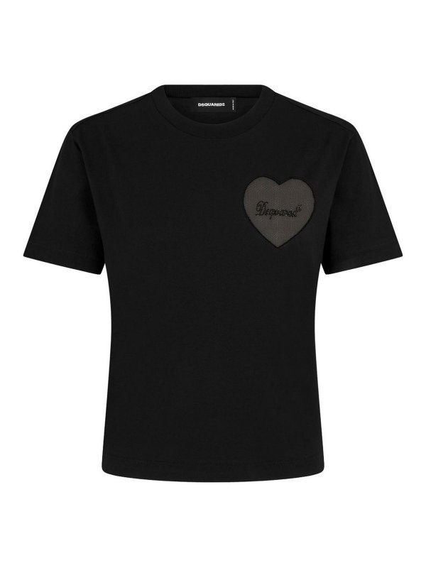 DSQUARED2: T-shirts - T-Shirt - Schwarz
