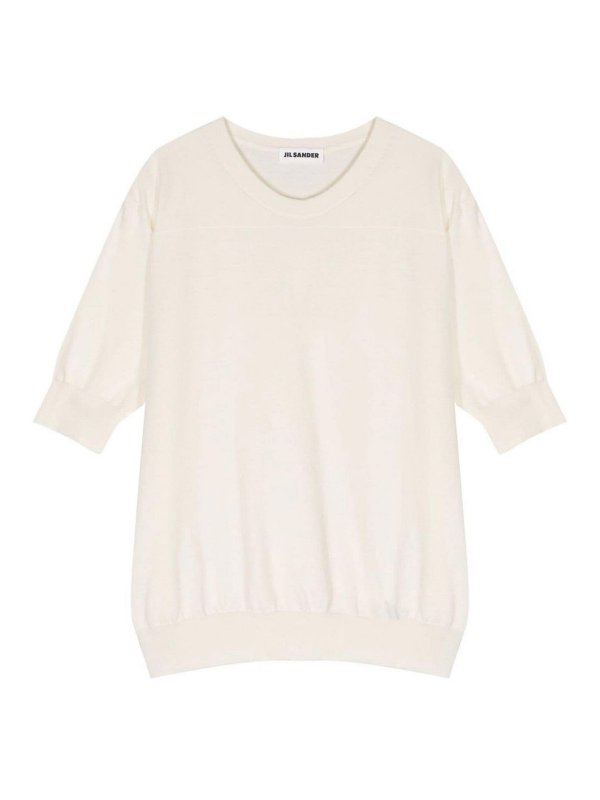 JIL SANDER: T-shirts - T-Shirt - Weiß