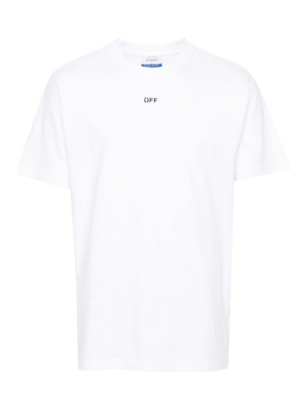 Off-White T-shirt with logo - White - Men | OMAA027C99JER0170110