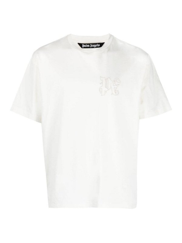 Palm Angels: Tシャツ - Tシャツ - 白