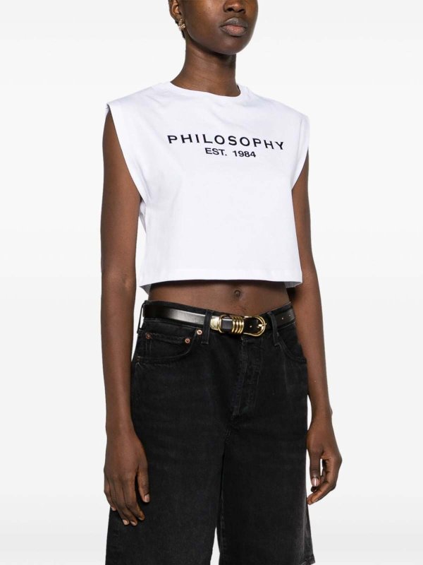The Best Shops Philosophy di Lorenzo Serafini: Tops & Tank tops - Top with logo