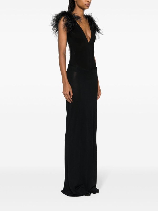 The Best Shops Pinko: Top e canotte - Body con piume