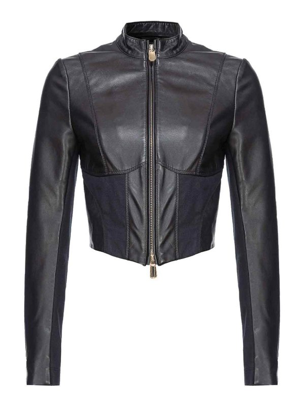 Pinko: casual jackets - Short leather jacket
