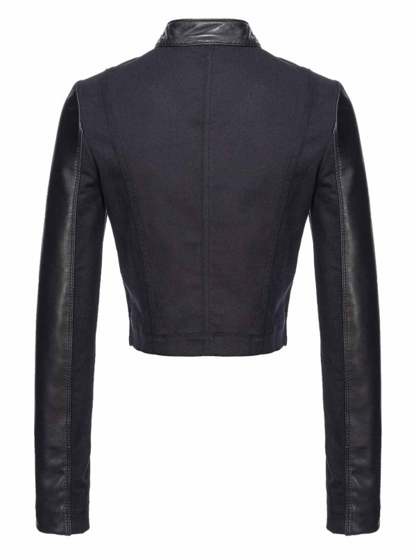 Pinko: casual jackets online - Short leather jacket