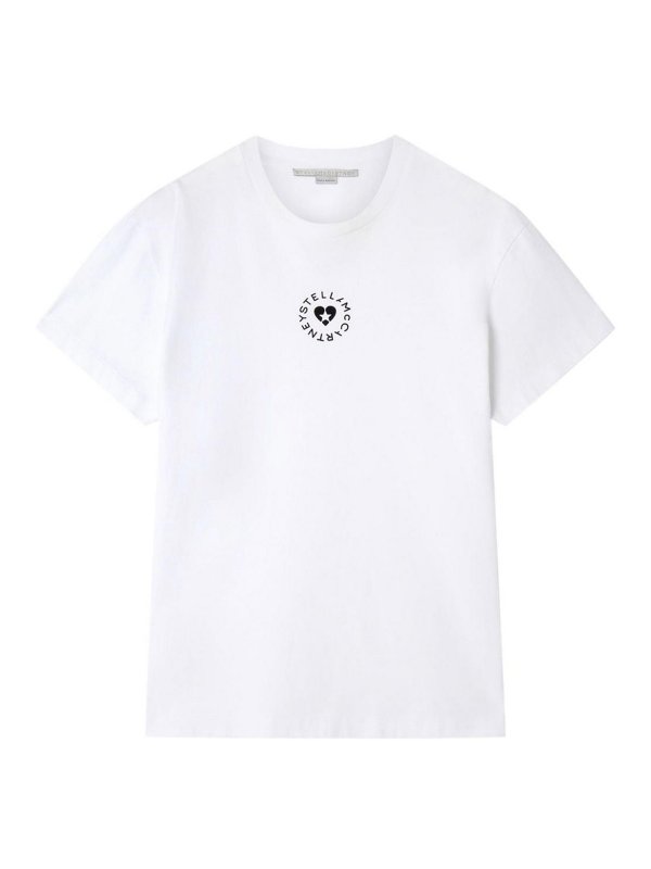 STELLA McCARTNEY: t-shirt - T-shirt con logo Lovestruck