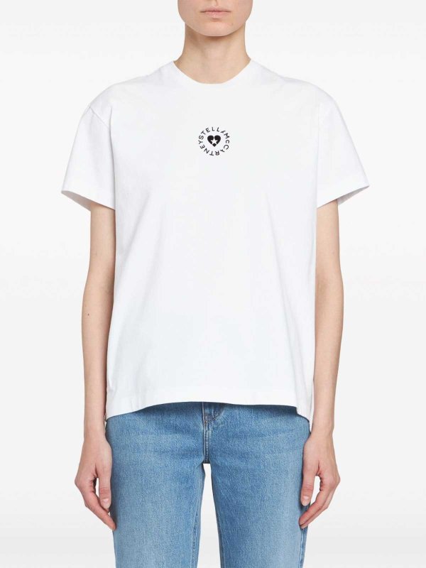 STELLA McCARTNEY: t-shirt online - T-shirt con logo Lovestruck