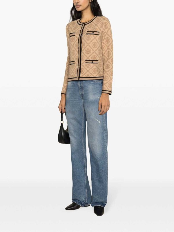 The Best Shops TORY BURCH: cardigans - Monogram motif cardigan