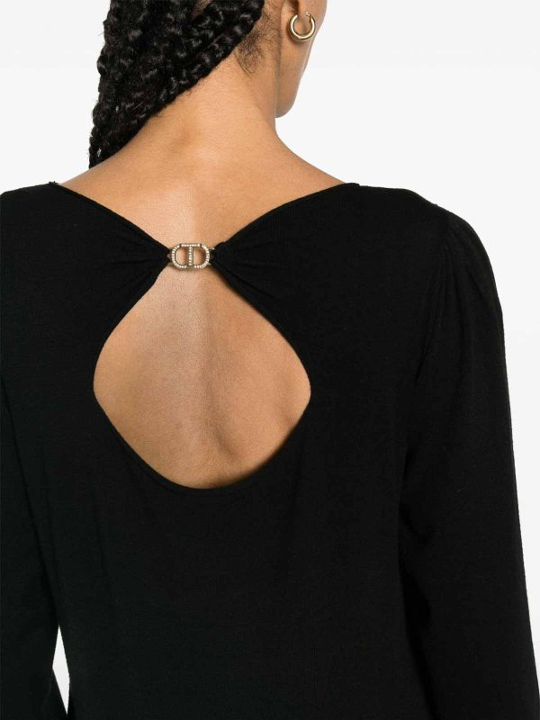 TWINSET: crew necks online - Sweater with logo