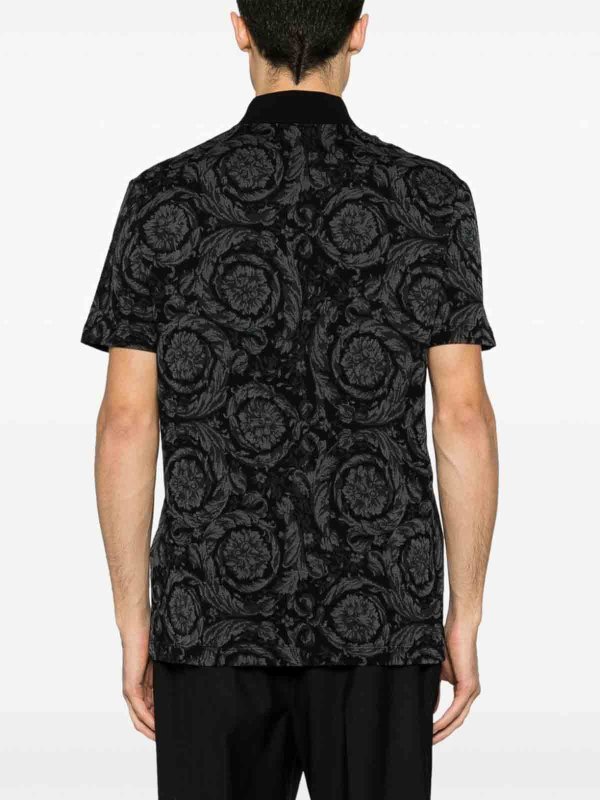 VERSACE: polo shirts online - Polo shirt with pattern