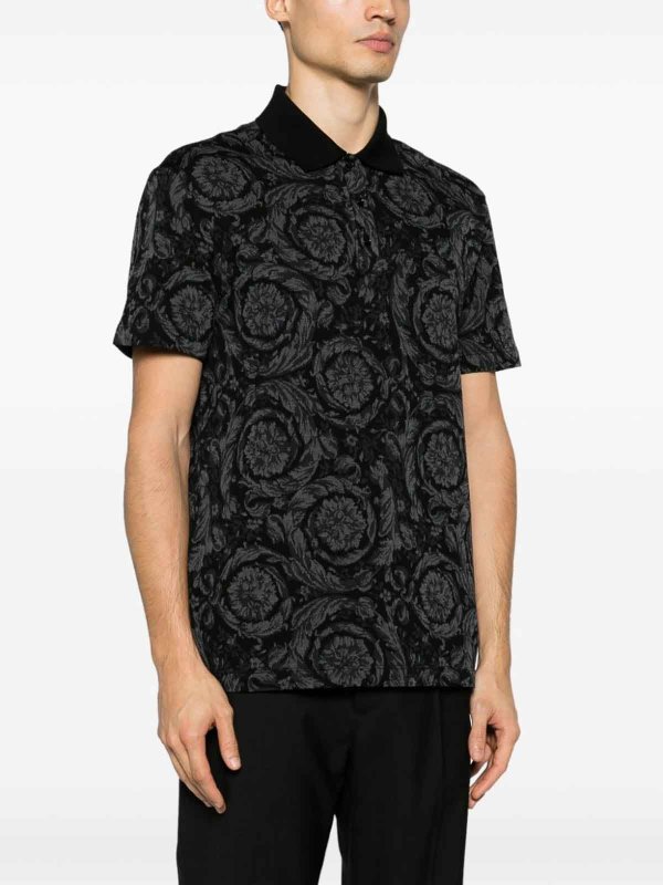 The Best Shops VERSACE: polo shirts - Polo shirt with pattern