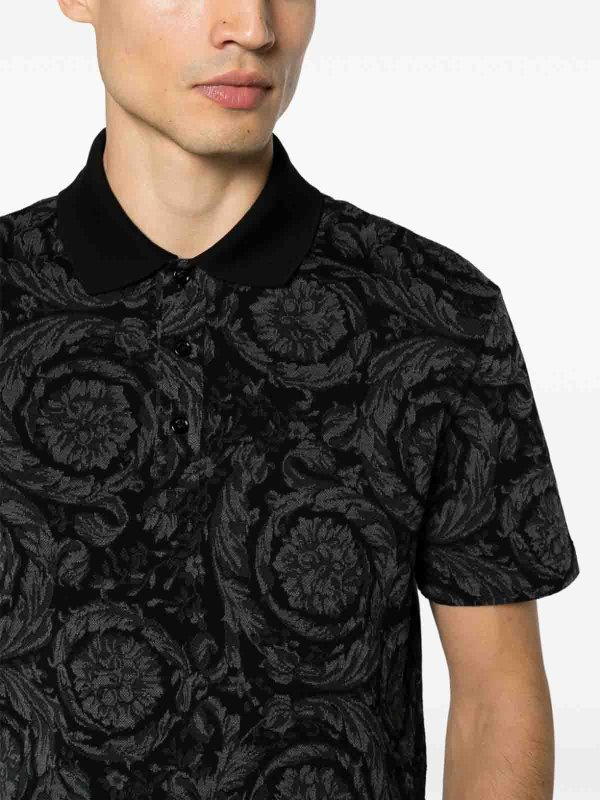 Polo shirt with pattern shop online: VERSACE
