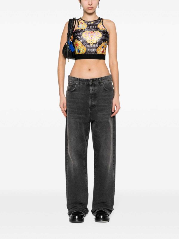 The Best Shops Versace Jeans Couture: Tops & Débardeurs - Top - Noir