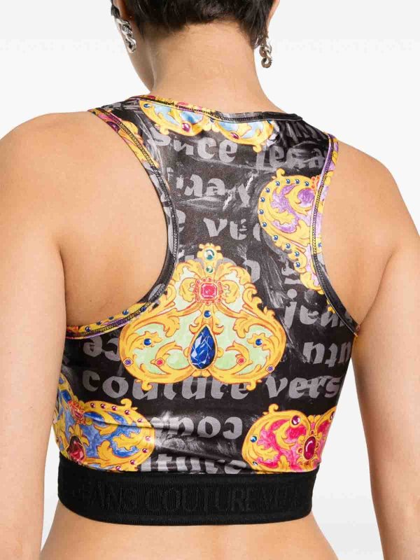 Top - Noir shop online: Versace Jeans Couture