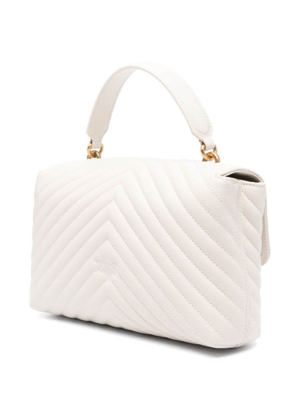 The Best Shops Pinko: クロスボディバッグ - Love Lady Puff Classic Cl - 白