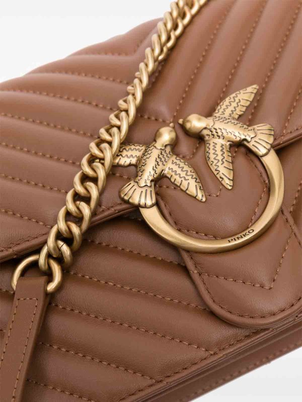 The Best Shops Pinko: Umhängetaschen - Umhängetasche - Braun