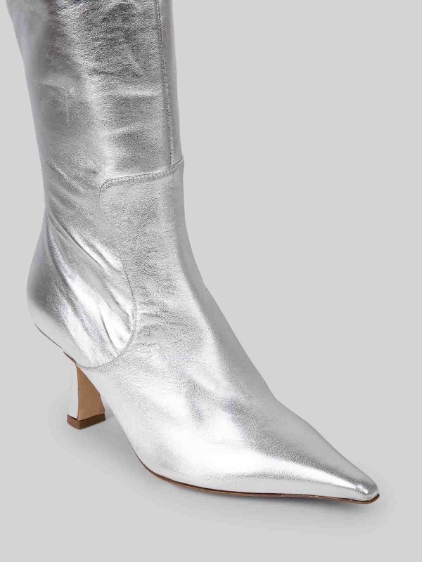 The Best Shops AEYDE: boots - Metallic knee-high boots
