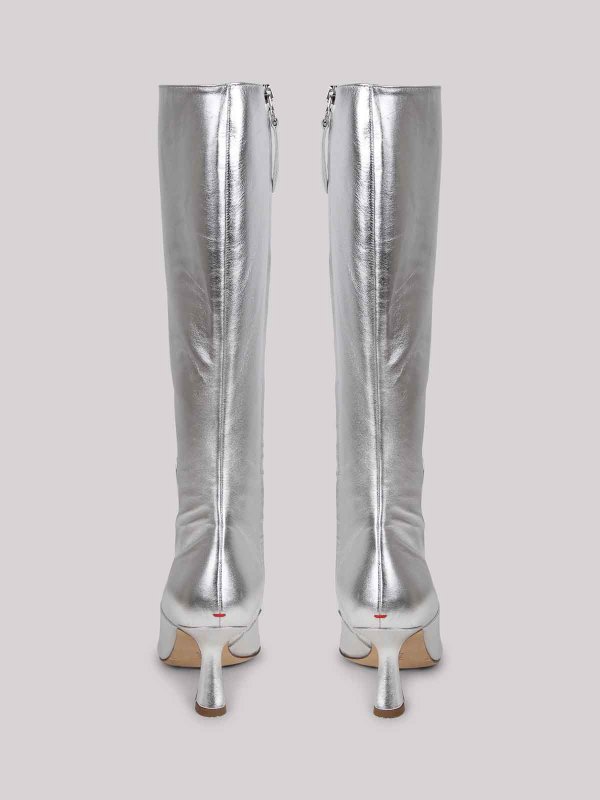 AEYDE buy online Metallic knee-high boots