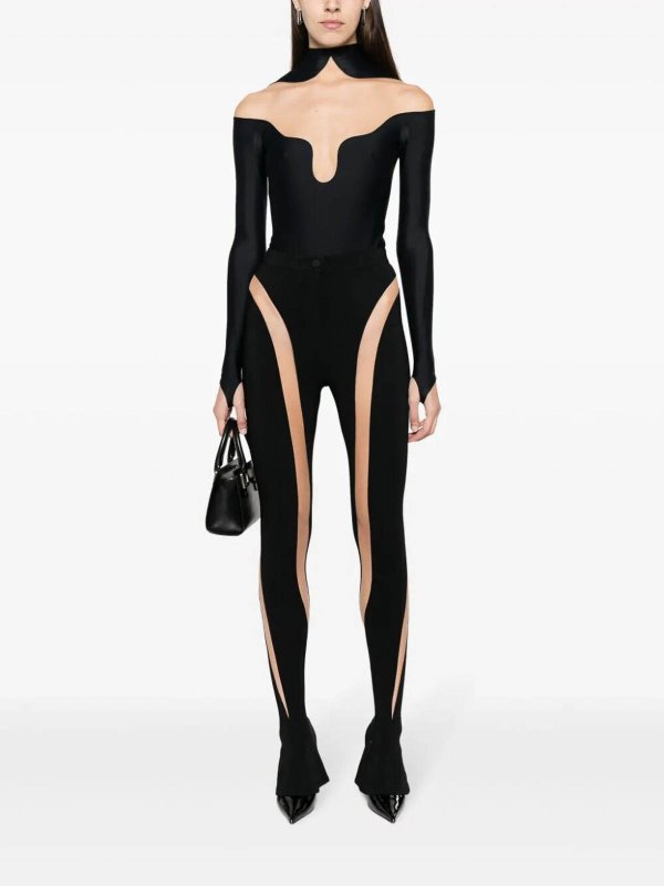 The Best Shops MUGLER: レギンス - レギンス - 黒
