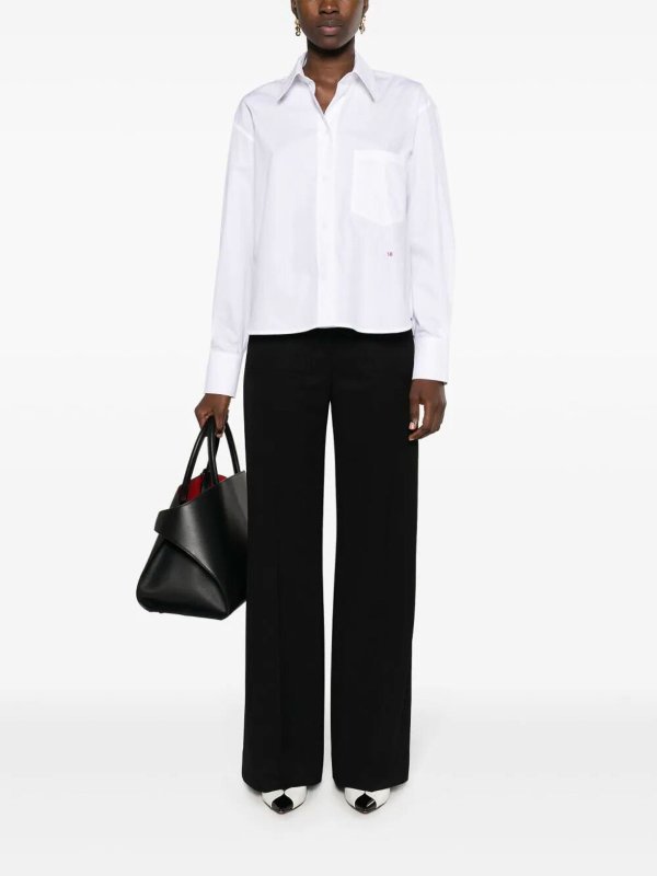 The Best Shops VICTORIA BECKHAM: shirts - Cropped long sleeve
