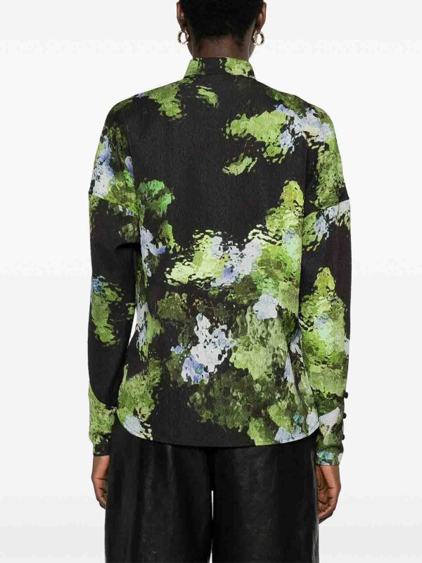 シャツ - 緑 shop online: VICTORIA BECKHAM