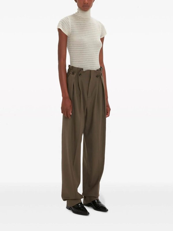 VICTORIA BECKHAM: カジュアルトラウザー online - カジュアルパンツ - 緑