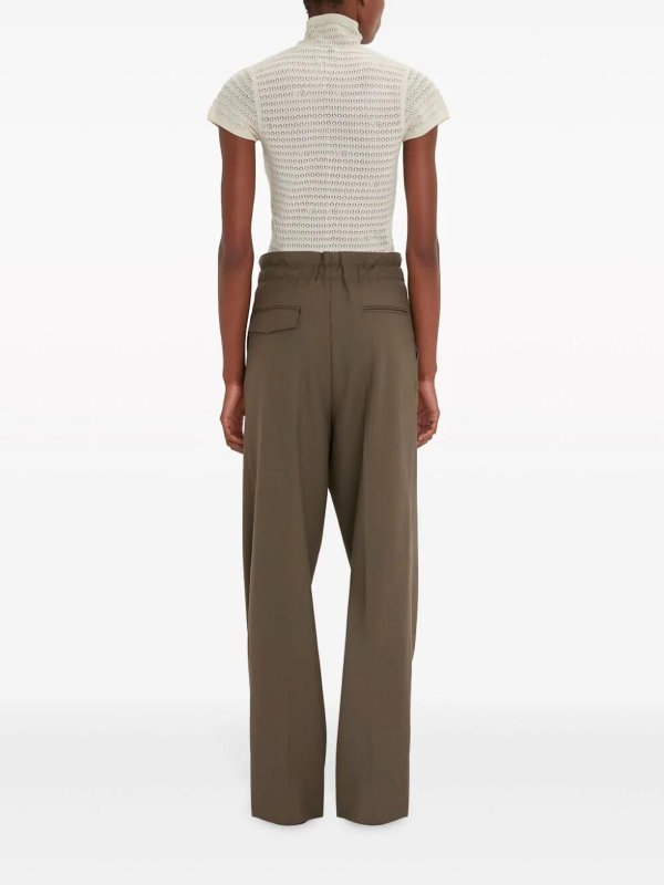 カジュアルパンツ - 緑 shop online: VICTORIA BECKHAM