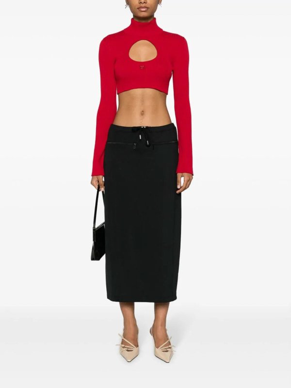 The Best Shops Courreges: Knee length skirts & Midi - Midi skirt tracksuit interlock