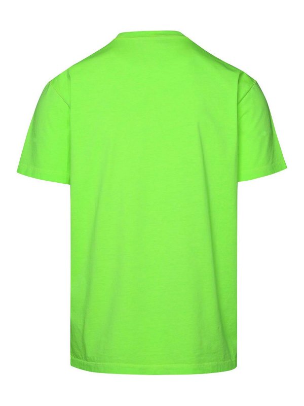 DSQUARED2: t-shirt online - T-shirt in cotone verde