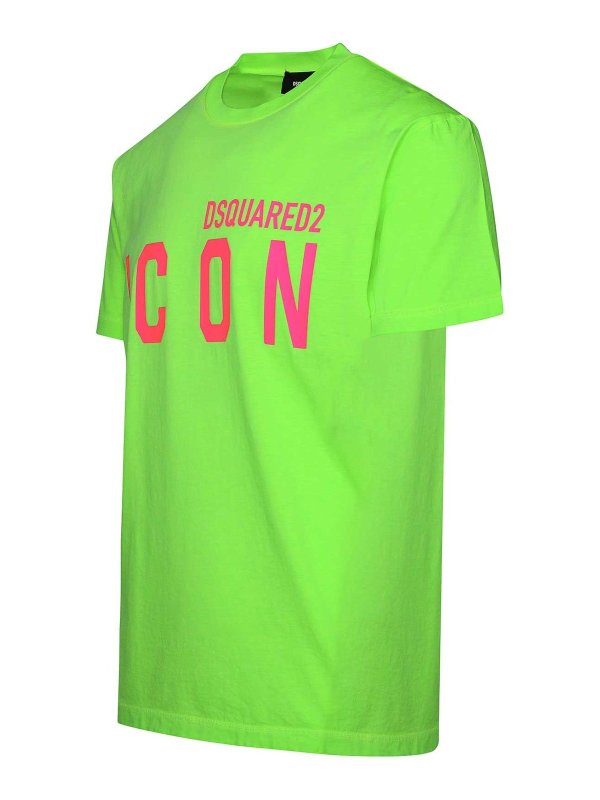 The Best Shops DSQUARED2: t-shirt - T-shirt in cotone verde
